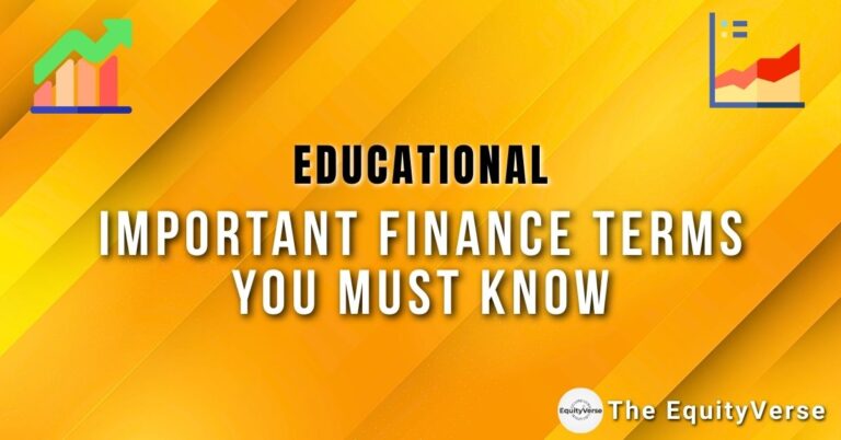 Important Finance Terms You Must Know