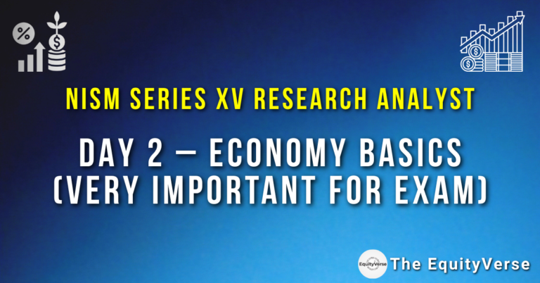 DAY 2 – Economy Basics – NISM Series XV