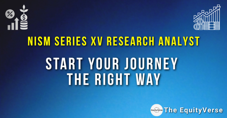 NISM Series XV (Research Analyst) Preparation — Start Your Journey